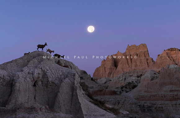 Near Dawn at the Badlands